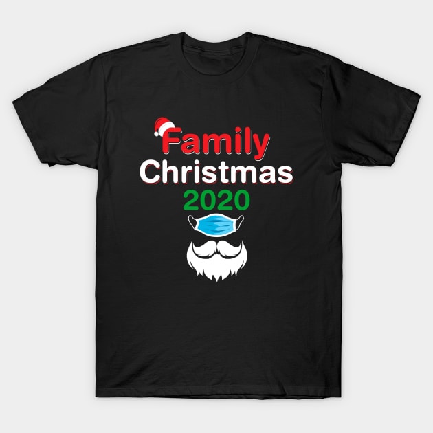 Quarantine Christmas 2020, Cute Xmas Pajamas Family Gifts Tee T-Shirt by Printofi.com